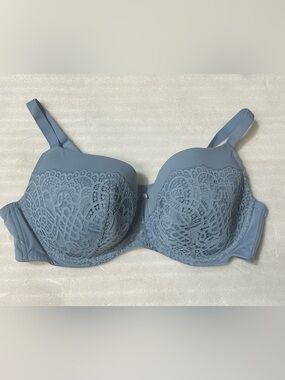 Women's Lace Underwire Bra in Dusty Blue